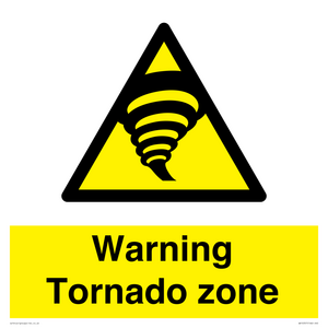 Warning Tornado zone
